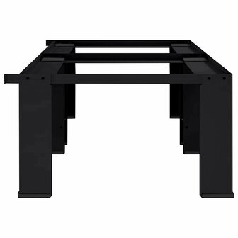 Wasmachineverhoger 2 pcs Zwart 127 x 54,5 x 32,5 cm Staal 3