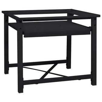 Wasmachineverhoger Zwart 60 x 56 x 52 cm Staal 1
