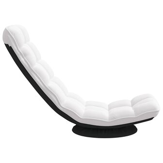 Vloerstoel draaibaar 70x51x79 cm stof wit 5