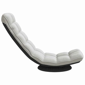 Vloerstoel draaibaar 70x51x79 cm stof wolkengrijs 5