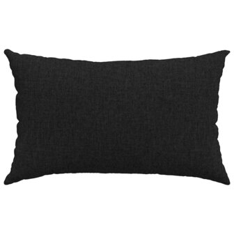 Sofa Kussens 2 pcs Zwart 50 x 30 cm Stof 6