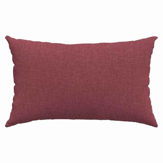 Sofa Kussens 2 pcs Wijnrood 50 x 30 cm Stof 6