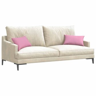 Sofa Kussens 2 pcs Roze 50 x 30 cm Stof 3