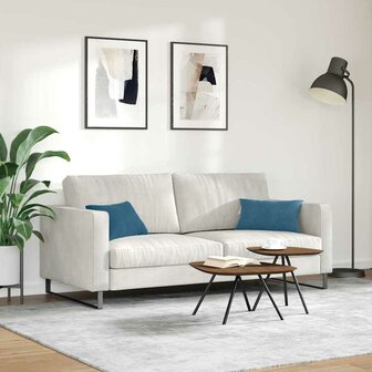 Sofa Kussens 2 stuks Blauw 50 x 30 cm Cordstof 4