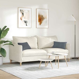 Sofa Kussens 2 stuks Donkergrijs 50 x 30 cm Cordstof 4