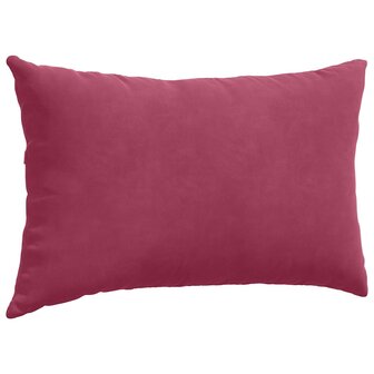 Sofa Kussens 2 stuks Wijnrood 50 x 30 cm Cordstof 5