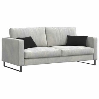 Sofa Kussens 2 stuks Zwart 50 x 30 cm Cordstof 3