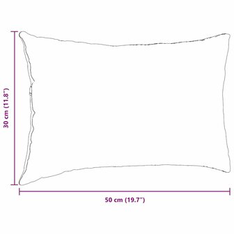 Sofa Kussens 2 stuks Bruin 50 x 30 cm Cordstof 9