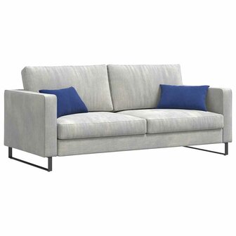 Sofa Kussens 2 stuks Politieblauw 50 x 30 cm Cordstof 3