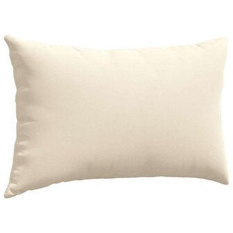 Sofa Kussens 2 stuks Beige 50 x 30 cm Stof 5