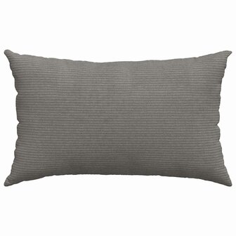 Sofa Kussens 2 stuks Lichtgrijs 50 x 30 cm Cordstof 6