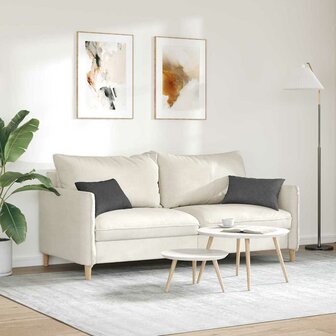 Sofa Kussens 2 stuks Donkergrijs 50 x 30 cm Cordstof 4