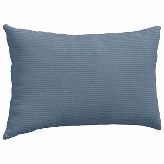Sofa Kussens 2 stuks Blauw 50 x 30 cm Cordstof 5