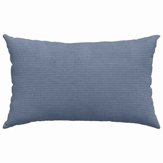 Sofa Kussens 2 stuks Blauw 50 x 30 cm Cordstof 6