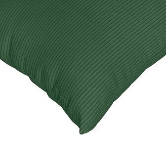Sofa Kussens 2 stuks Donkergroen 50 x 30 cm Cordstof 7