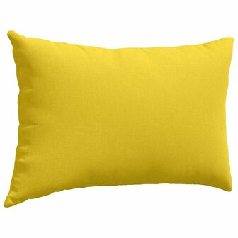 Sofa Kussens 2 pcs Lichtgeel 60 x 40 cm Stof 5