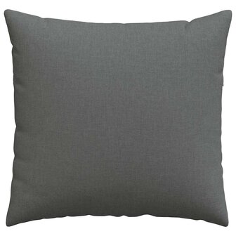 Sofa Kussens 2 pcs Donkergrijs 45 x 45 cm Stof 6