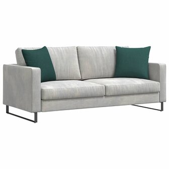 Sofa Kussens 2 pcs Donkergroen 45 x 45 cm Stof 3