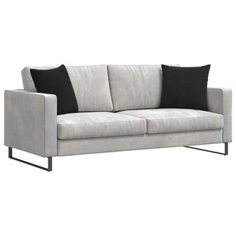 Sofa Kussens 2 stuks Zwart 45 x 45 cm Cordstof 3