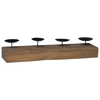 Kaarsenhouder Naturel 50 x 15 x 10 cm Massief teakhout 7