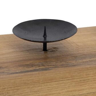 Kaarsenhouder Naturel 50 x 15 x 10 cm Massief teakhout 8