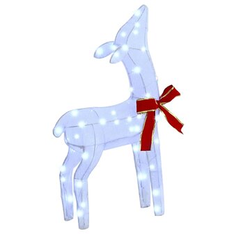 Rendierfamilie met 300 LED 3 pcs Koudwit 68 x 26 x 127 cm Stof 6