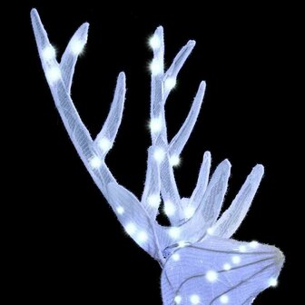 Rendierfamilie met 300 LED 3 pcs Koudwit 68 x 26 x 127 cm Stof 9
