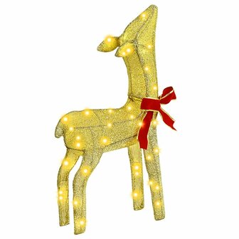 Rendierfamilie met 300 LED 3 pcs Warmwit 68 x 26 x 127 cm Stof 6