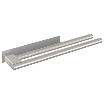 Handdoekenrek Zilver 40 x 9 x 4 cm Roestvrij staal 2