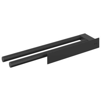 Handdoekenrek Zwart 40 x 9 x 4 cm Roestvrij staal 7