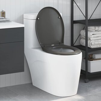 Toiletzitting Antraciet 47 x 37 x 4 cm Duroplast 1