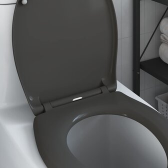 Toiletzitting Antraciet 47 x 37 x 4 cm Duroplast 4