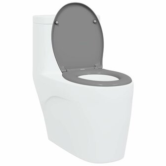 Toiletzitting Grijs 47 x 37 x 4 cm Duroplast 3