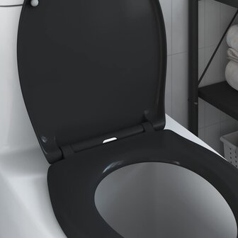Toiletzitting Zwart 47 x 37 x 4 cm Duroplast 4