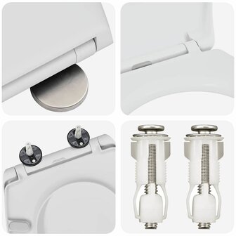Toiletzitting Wit 47 x 37 x 4 cm Duroplast 9
