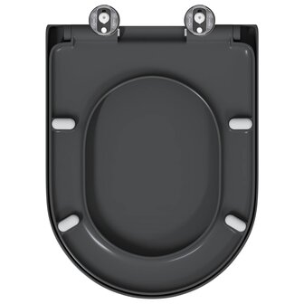 Toiletzitting Antraciet 49 x 36 x 4 cm Duroplast 5