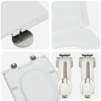Toiletzitting Wit 49 x 36 x 4 cm Duroplast 7