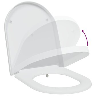 Toiletzitting Wit 49 x 36 x 4 cm Duroplast 9