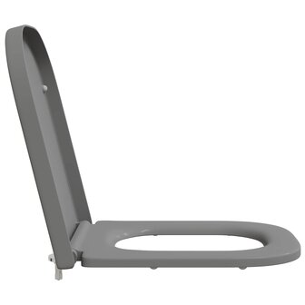 Toiletzitting Grijs 47,5 x 35 x 3,6 cm Duroplast 6