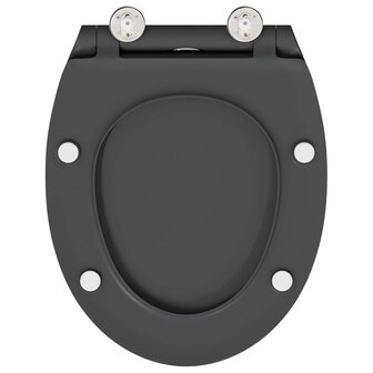 Toiletzitting Antraciet 47 x 37,5 x 3,8 cm Duroplast 8
