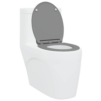 Toiletzitting Grijs 47 x 37,5 x 3,8 cm Duroplast 3