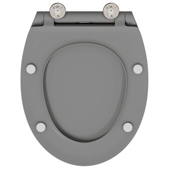 Toiletzitting Grijs 47 x 37,5 x 3,8 cm Duroplast 8