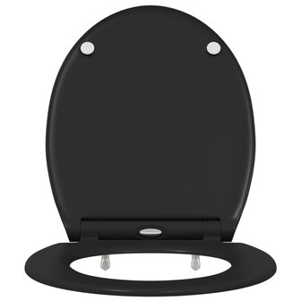 Toiletzitting Zwart 47 x 37,5 x 3,8 cm Duroplast 5