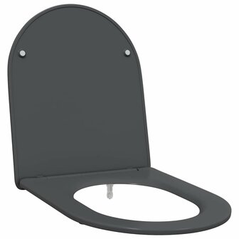 Toiletzitting Antraciet 47 x 36 x 3,4 cm Duroplast 2