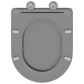 Toiletzitting Grijs 47 x 36 x 3,4 cm Duroplast 5