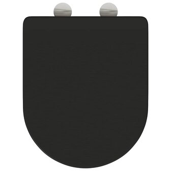Toiletzitting Zwart 47 x 36 x 3,4 cm Duroplast 8