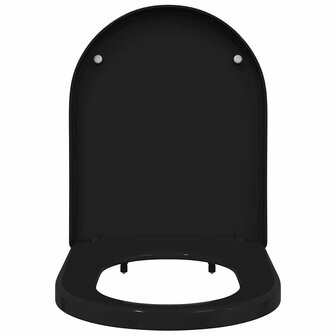 Toiletzitting Zwart 48 x 36,5 x 4,5 cm Polypropyleen 5
