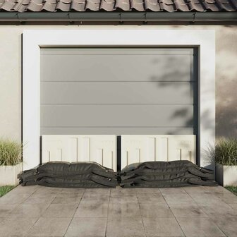 Zandzakken 25 st 103x25 cm HDPE donkergroen 1