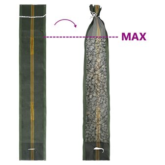 Zandzakken 10 pcs Donkergroen 100 x 25 cm HDPE 9