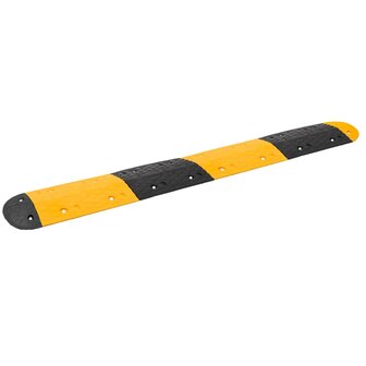 Verkeersdrempel 226x32,5x4 cm rubber geel en zwart 1